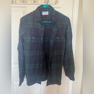 Old Navy Plaid Shirt in Green and Blue